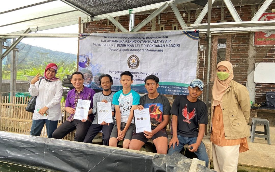 Aplikasi Sistem Budidaya Resirkulasi dalam Rangka  Peningkatan Kualitas Air pada Produksi Benih  Ikan Lele di POKDAKAN MANDIRI, Desa Ngrapah, Kabupaten Semarang
