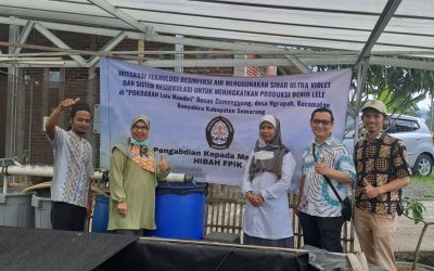 Pengabdian Masyarakat: Integrasi Teknologi Desinfeksi Air Menggunakan Sinar Ultra Violet dan Sistem Resirkulasi Untuk Meningkatkan Produksi Benih Lele